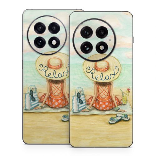 Relaxing on Beach OnePlus 13 Series Skin