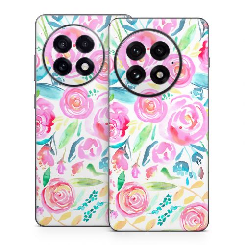 Watercolor Roses OnePlus 13 Series Skin