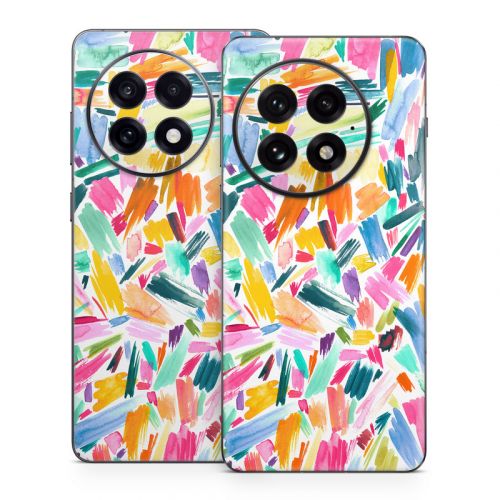 Watercolor Colorful Brushstrokes OnePlus 13 Series Skin