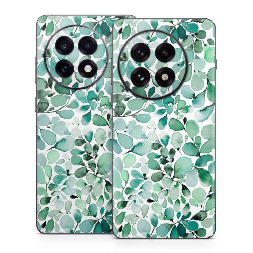 Watercolor Eucalyptus Leaves OnePlus 13 Series Skin