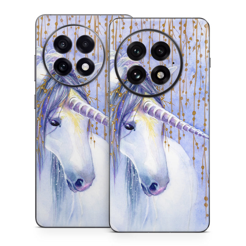 OnePlus 13 Series Skin design of Horse, Eyelash, Painting, Working animal, Line, Art, Paint, Snout, Pack animal, Illustration, with white, purple, brown, yellow colors