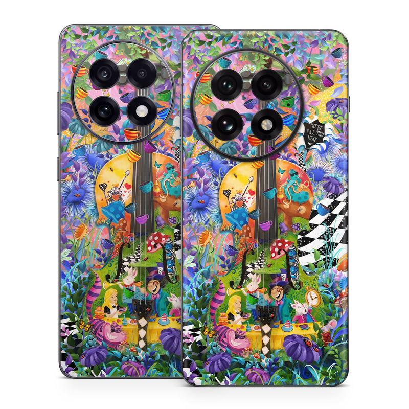 OnePlus 13 Series Skin design of Textile, Organism, Painting, Art, Pattern, Creative arts, Electric blue, Visual arts, Graphics, Illustration, with purple, blue, white, black, yellow, orange, green, pink, brown, red colors