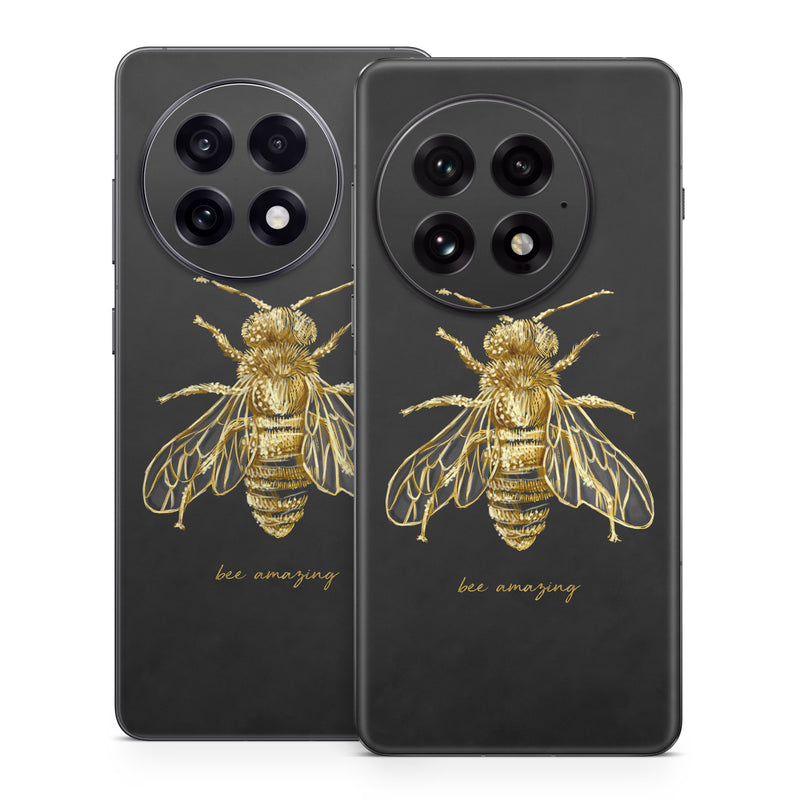 OnePlus 13 Series Skin design of Insect, Invertebrate, Membrane-winged insect, Arthropod, Pest, Net-winged insects, Bee, Cicada, Macro photography, Pollinator, with black, yellow, white colors