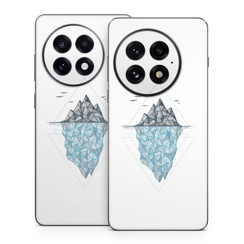 OnePlus 13 Series Skin design of Line, Illustration, Design, Symmetry, Pattern, Triangle, Art, with white, black, gray, blue colors