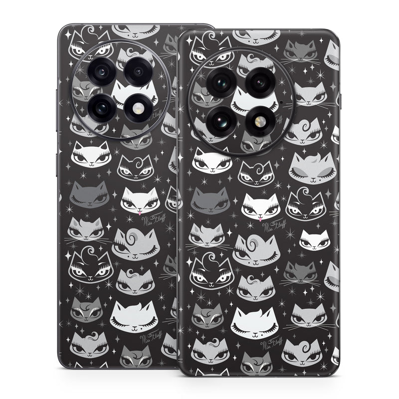 OnePlus 13 Series Skin design of Pattern, Design, Headgear, Hat, Smile, Team, Crowd, with black, white, gray colors