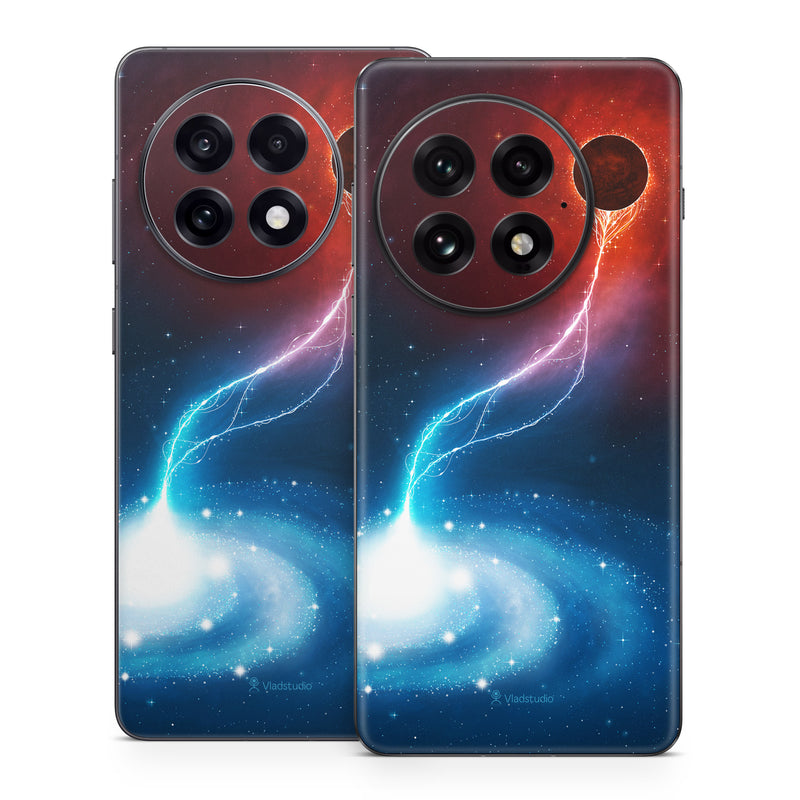 OnePlus 13 Series Skin design of Outer space, Atmosphere, Astronomical object, Universe, Space, Sky, Planet, Astronomy, Celestial event, Galaxy, with blue, red, black colors