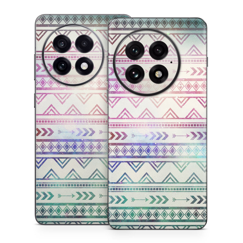 OnePlus 13 Series Skin design of Pattern, Line, Teal, Design, Textile, with gray, pink, yellow, blue, black, purple colors
