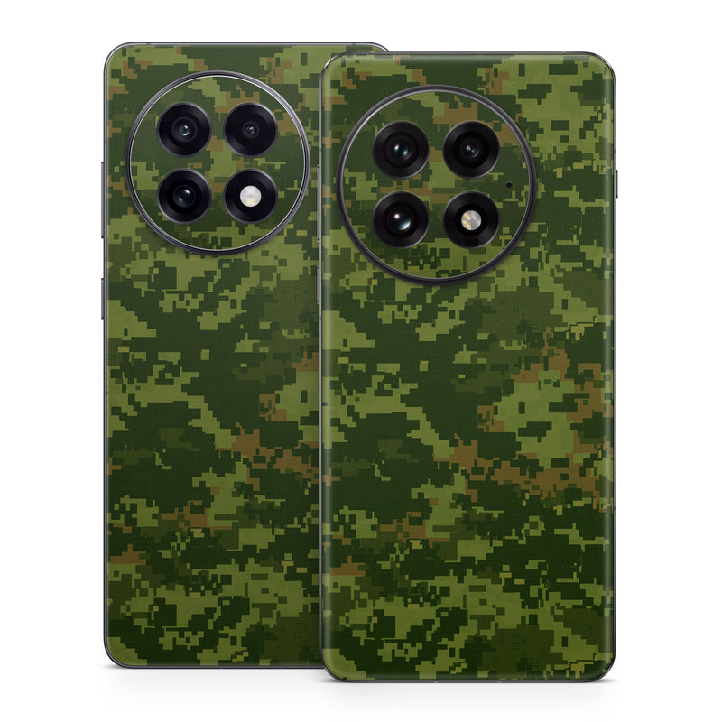OnePlus 13 Series Skin design of Military camouflage, Green, Pattern, Uniform, Camouflage, Clothing, Design, Leaf, Plant, with green, brown colors