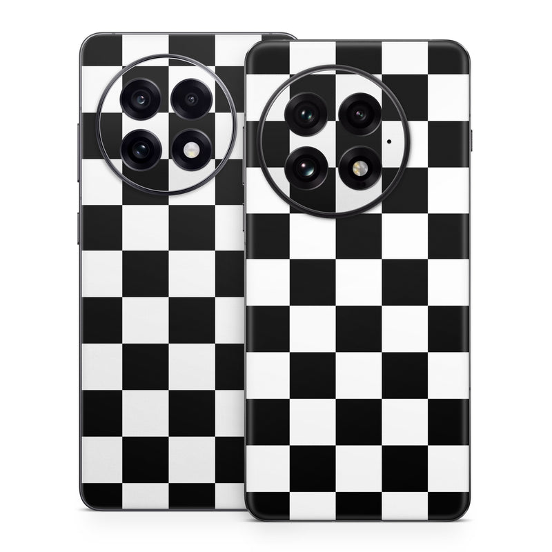 OnePlus 13 Series Skin design of Black, Photograph, Games, Pattern, Indoor games and sports, Black-and-white, Line, Design, Recreation, Square, with black, white colors