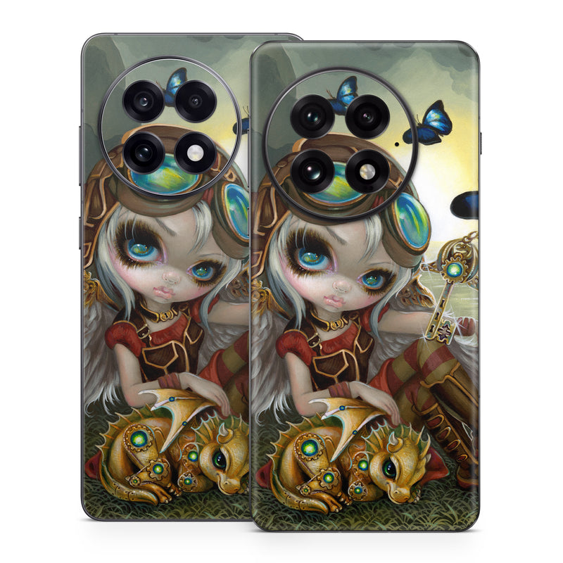 OnePlus 13 Series Skin design of Cg artwork, Illustration, Fictional character, Art, Mythology, Games, Massively multiplayer online role-playing game, with black, green, red, yellow, brown, blue colors
