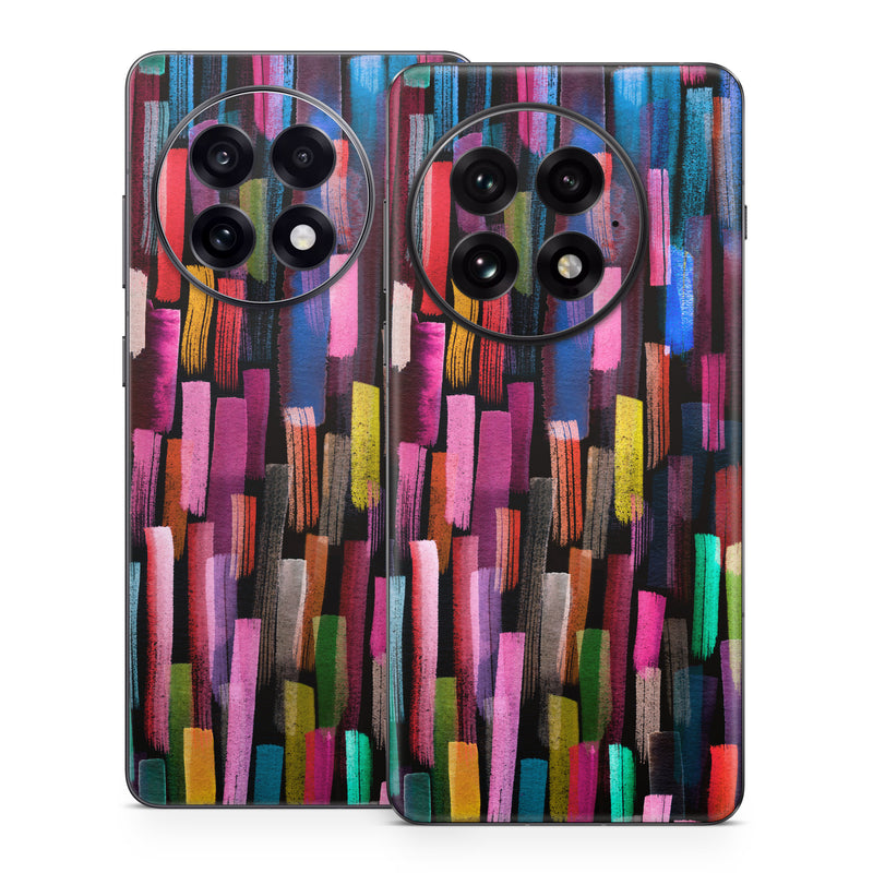 OnePlus 13 Series Skin design of Colorfulness, Textile, Art, Wood, Line, Material property, Font, Pattern, Tints and shades, Magenta, with black, blue, green, red, pink, yellow, orange, white, gray colors