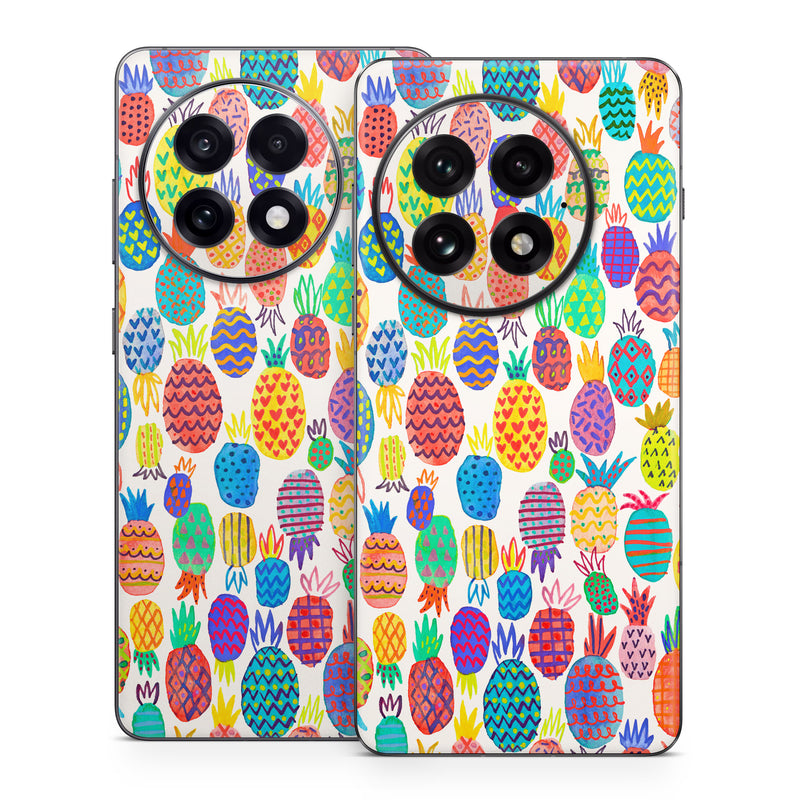 OnePlus 13 Series Skin design of Colorfulness, Textile, Art, Line, Circle, Symmetry, Pattern, Electric blue, Visual arts, Design, with white, red, blue, green, yellow, purple, pink colors