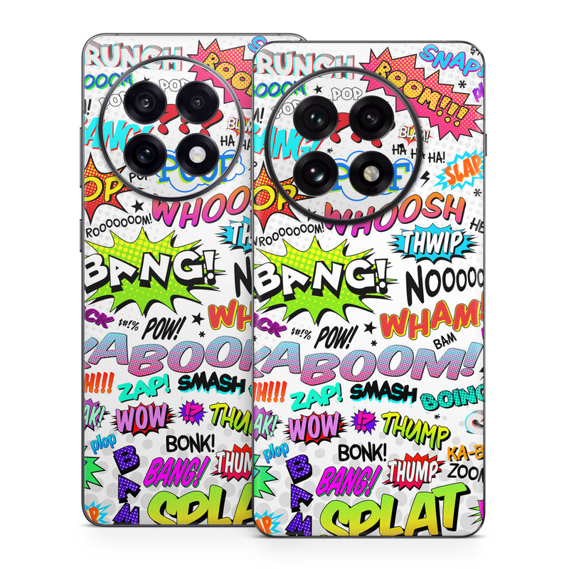 OnePlus 13 Series Skin design of Text, Font, Line, Graphics, Art, Graphic design, with gray, white, red, blue, black colors