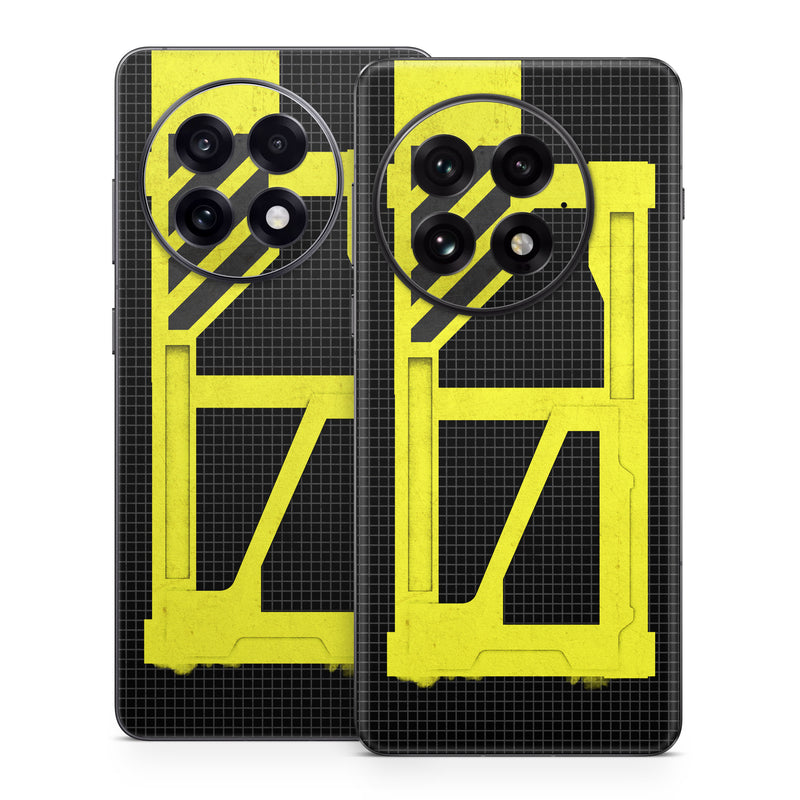 OnePlus 13 Series Skin design of Yellow, Green, Font, Pattern, Graphic design, with black, yellow, gray, blue, green colors