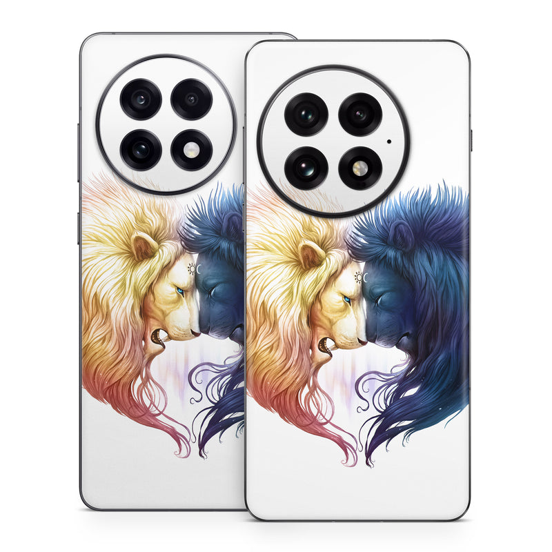 OnePlus 13 Series Skin design of Vertebrate, Eyelash, Mammal, Ear, Gesture, Cartoon, Art, Painting, Happy, Paint, with white, black, blue, orange, yellow, red, purple colors