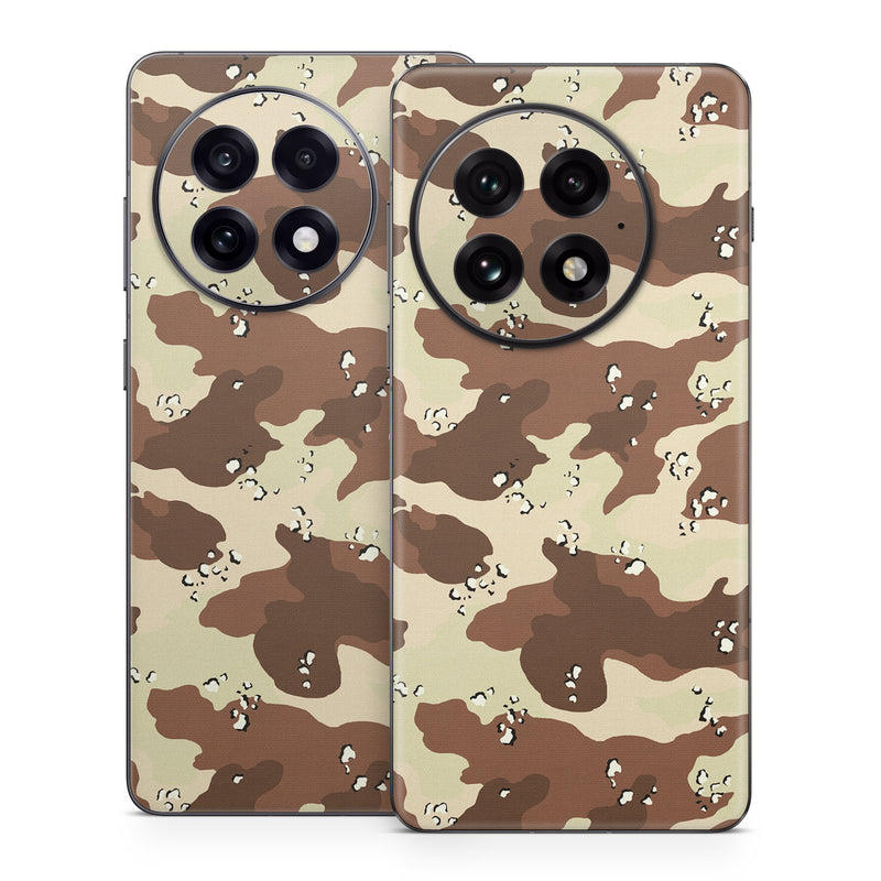 OnePlus 13 Series Skin design of Military camouflage, Brown, Pattern, Design, Camouflage, Textile, Beige, Illustration, Uniform, Metal, with gray, red, black, green colors