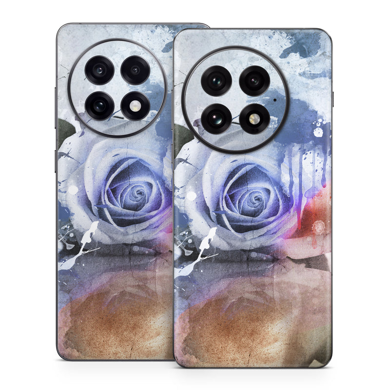 OnePlus 13 Series Skin design of Watercolor paint, Painting, Illustration, Graphic design, Art, Paint, Visual arts, Design, Acrylic paint, Graphics, with red, white, black, orange, pink colors