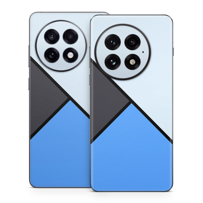 OnePlus 13 Series Skin design of Blue, Line, Cobalt blue, Triangle, Azure, Electric blue, Parallel, Symmetry, Font, with blue, gray, black colors