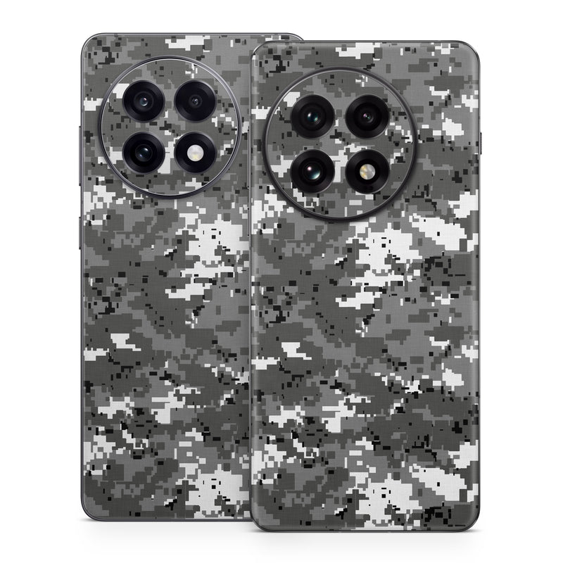 OnePlus 13 Series Skin design of Military camouflage, Pattern, Camouflage, Design, Uniform, Metal, Black-and-white, with black, gray colors