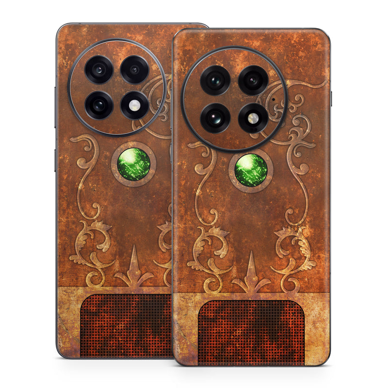 OnePlus 13 Series Skin design, with brown, red, yellow, green, orange colors