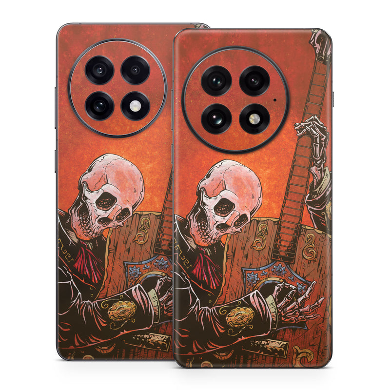 OnePlus 13 Series Skin design of Sleeve, Art, Painting, Personal protective equipment, Artist, Music, Font, Visual arts, Drawing, Skull, with white, black, gray, brown, orange, yellow, red colors