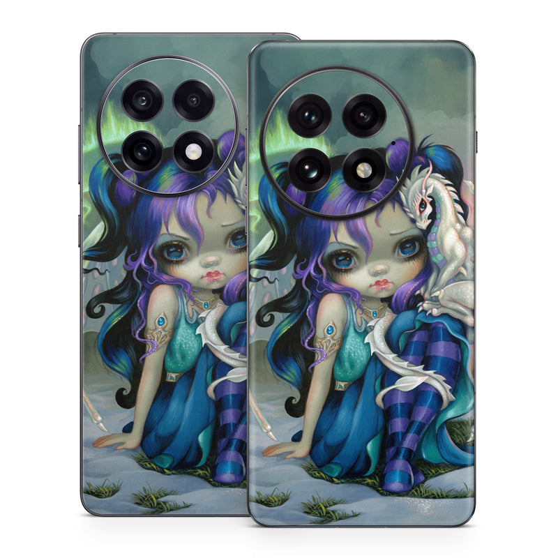 OnePlus 13 Series Skin design of Illustration, Fictional character, Cg artwork, Art, Mythology, Anime, Mythical creature, with green, blue, purple, yellow, red, white colors