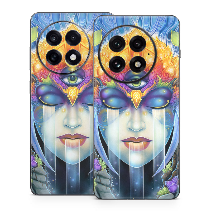 OnePlus 13 Series Skin design of Art paint, Paint, Painting, Art, Illustration, Fictional character, Symmetry, Cg artwork, Visual arts, Electric blue, with blue, yellow, orange, red, purple, blue, green, brown, gray colors