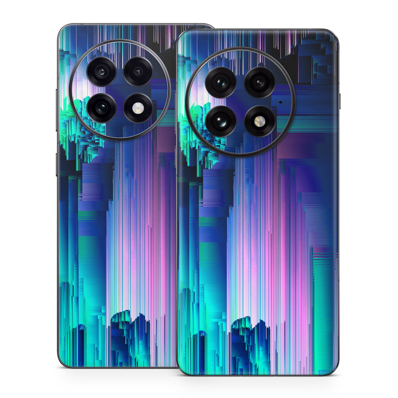 OnePlus 13 Series Skin design of Blue, Green, Light, Colorfulness, with blue, purple, pink, white colors