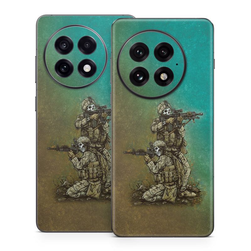 OnePlus 13 Series Skin design of Art, Sculpture, Landscape, Illustration, Visual arts, Wood, Drawing, Fictional character, Soil, Circle, with blue, green, white, gray, brown colors