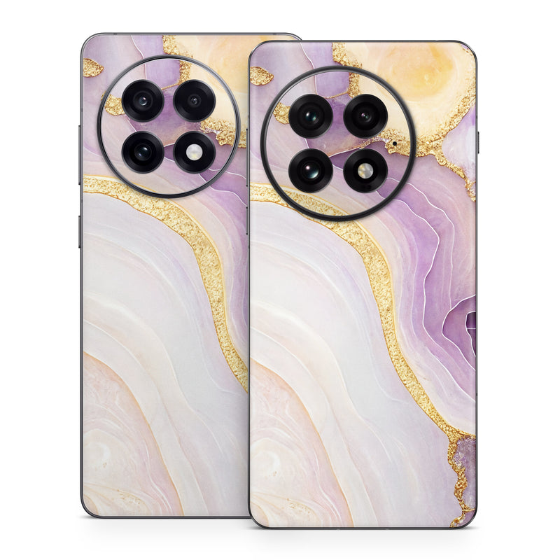 OnePlus 13 Series Skin design of Purple, Dishware, Violet, Art, Pattern, Serveware, Painting, Metal, Circle, Ceiling, with purple, white, yellow, orange colors
