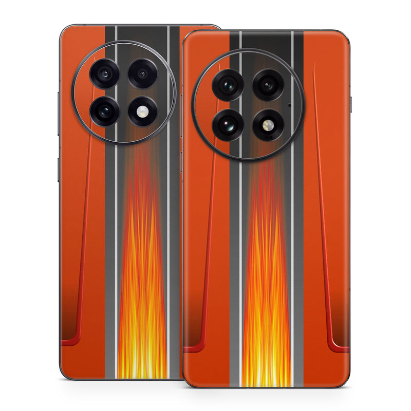 OnePlus 13 Series Skin design of Orange, Red, Line, Material property, Rectangle, Automotive lighting, with red, black, orange, gray colors