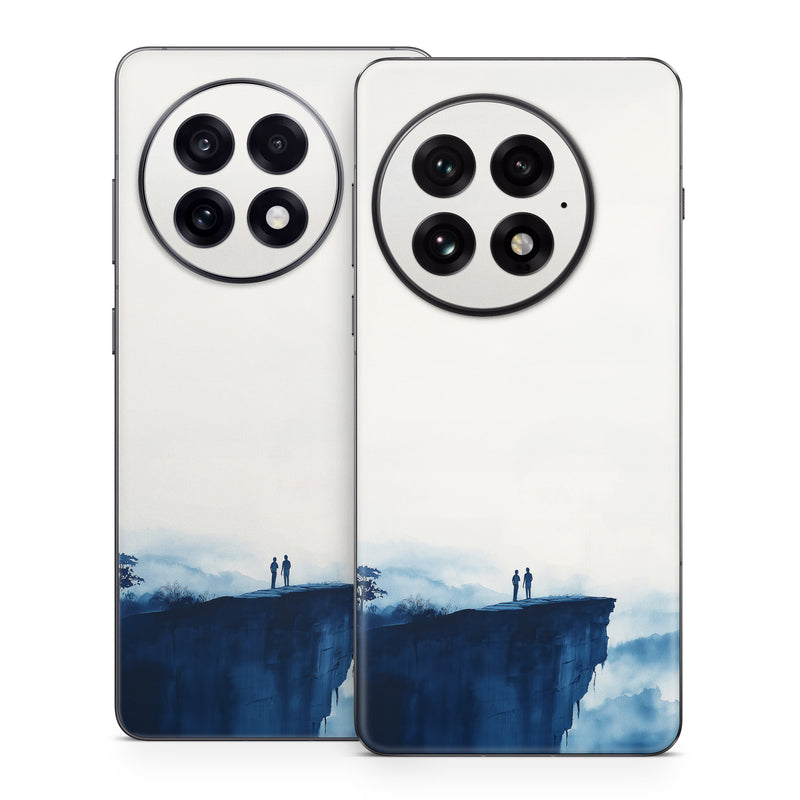 OnePlus 13 Series Skin design of Cloud, Water, Sky, Slope, Mountain, Terrain, People in nature, Horizon, Landscape, Calm, with black, blue, white, gray colors