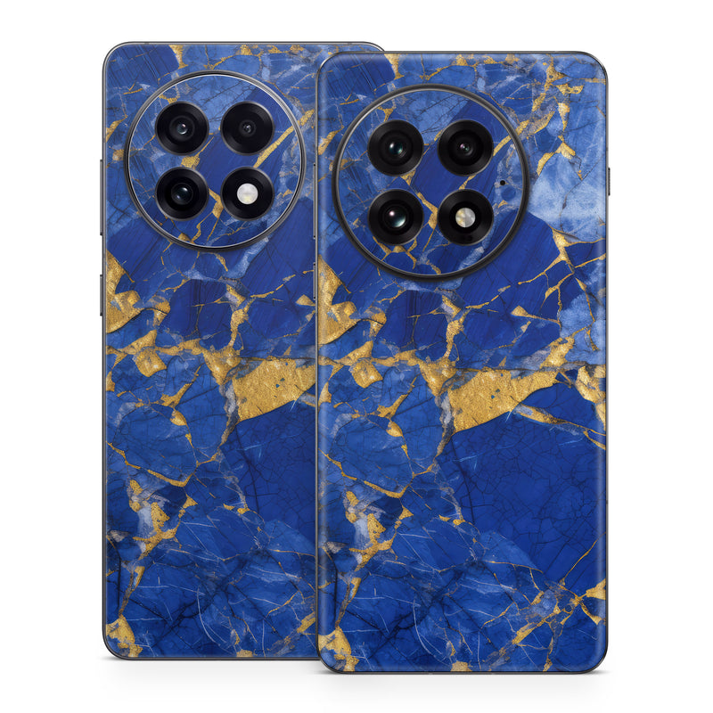 OnePlus 13 Series Skin design of Liquid, Blue, Azure, Fluid, Pattern, Electric blue, Tints and shades, Transparent material, Water, Symmetry, with blue, yellow, brown, orange colors