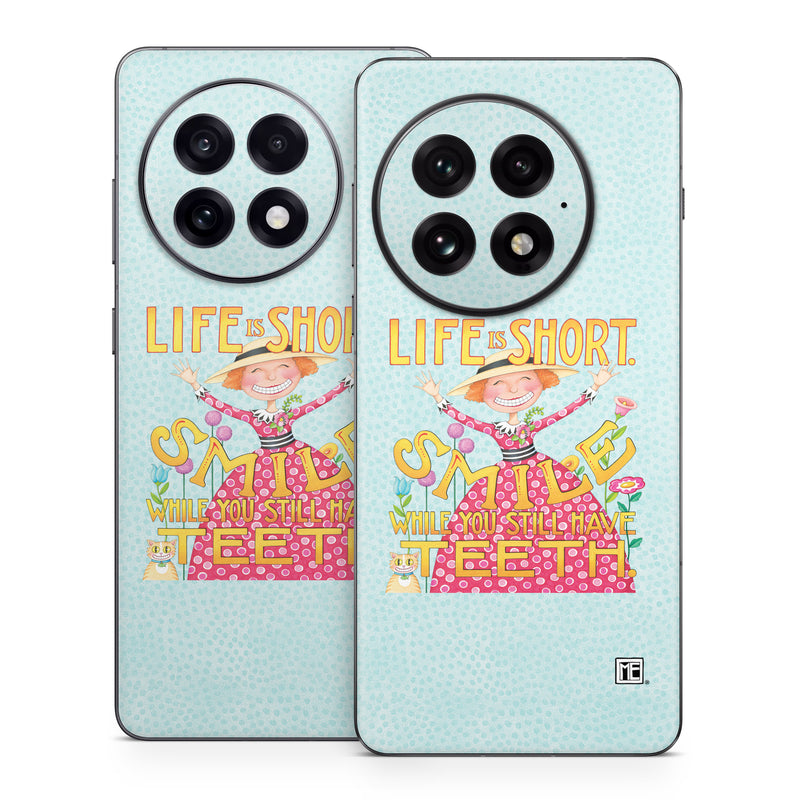 OnePlus 13 Series Skin design of Text, Poster, Font, Illustration, Happy, Art, with blue, yellow, pink, green, orange, red, white, black colors