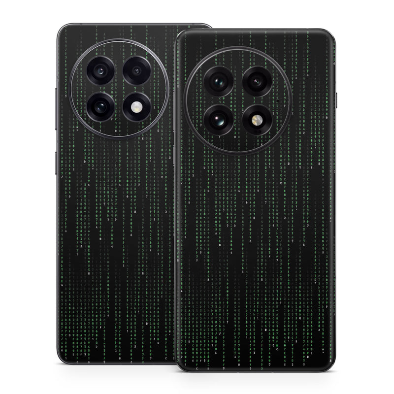OnePlus 13 Series Skin design of Green, Black, Pattern, Symmetry, with black colors