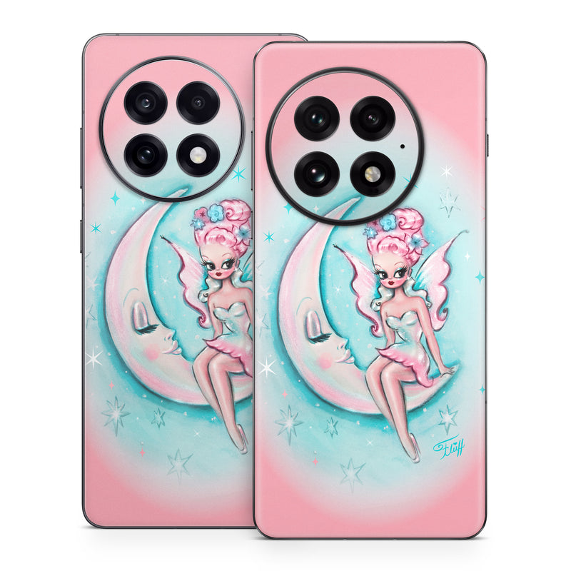 OnePlus 13 Series Skin design of Fictional character, Angel, Cartoon, Pink, Illustration, Mythical creature, Art, with blue, pink, white colors