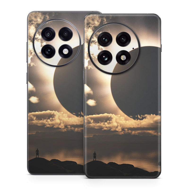 OnePlus 13 Series Skin design of Sky, Cloud, Daytime, Eclipse, Atmosphere, Cumulus, Sunlight, Sun, Astronomical object, Celestial event, with black, red, green, gray, pink, yellow colors