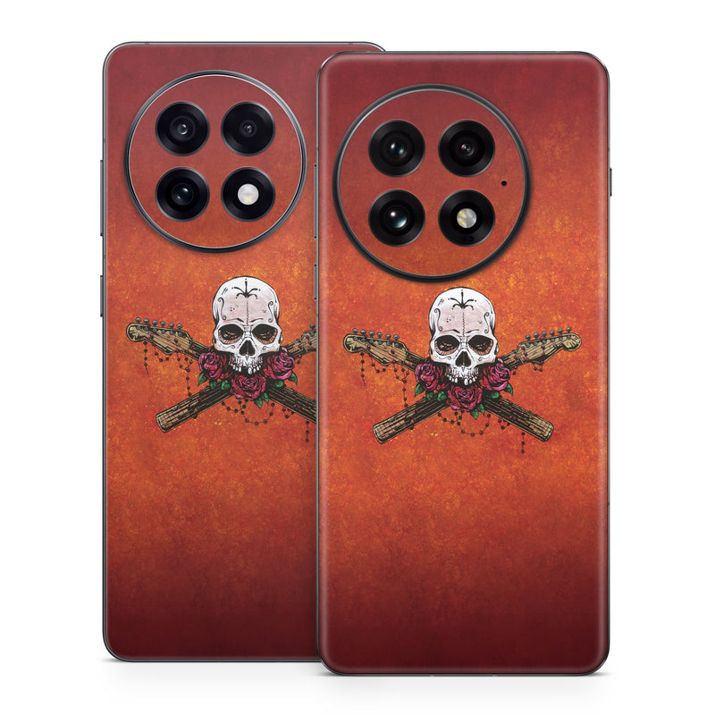 OnePlus 13 Series Skin design of Sleeve, Orange, Skull, Font, Bone, Art, T-shirt, Symbol, Circle, Emblem, with black, white, gray, brown, red, green colors