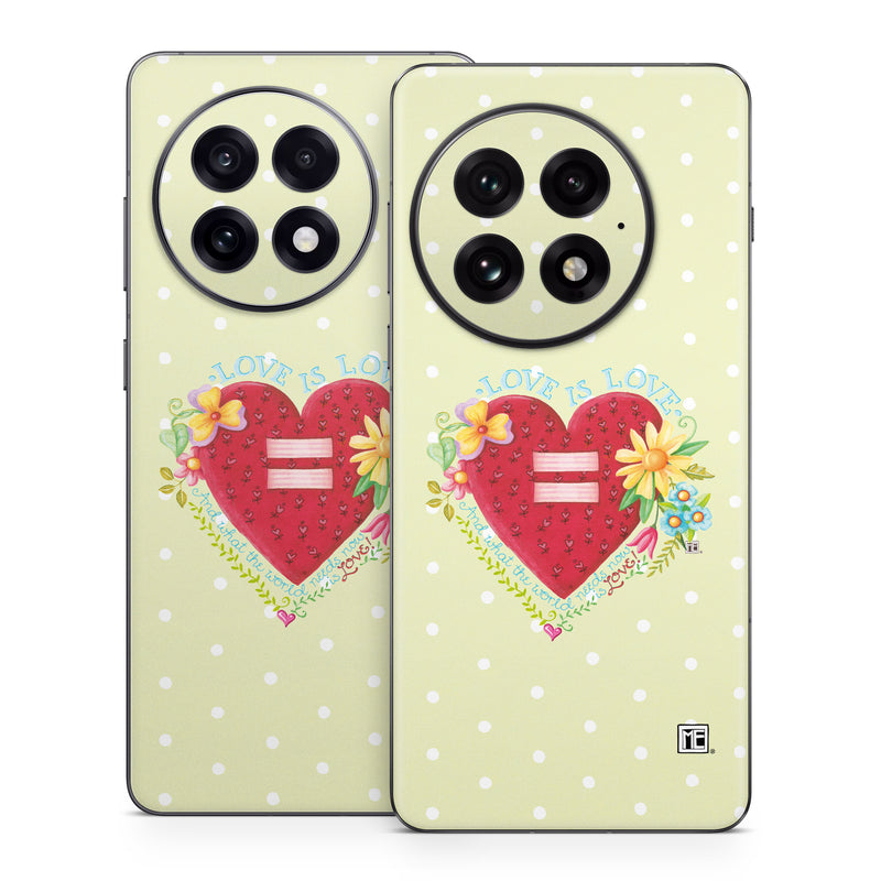 OnePlus 13 Series Skin design of Heart, Illustration, Pattern, Love, Valentine's day, Visual arts, Art, Graphic design, with red, blue, yellow, orange, purple, green, pink colors