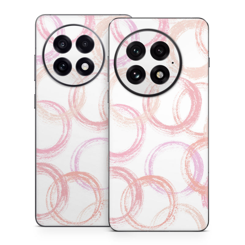 OnePlus 13 Series Skin design of Purple, Textile, Pink, Motif, Violet, Material property, Magenta, Art, Circle, Font, with pink, white colors