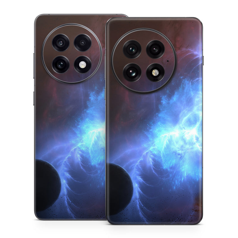 OnePlus 13 Series Skin design of Sky, Atmosphere, Outer space, Space, Astronomical object, Fractal art, Universe, Electric blue, Art, Organism, with black, blue, purple colors