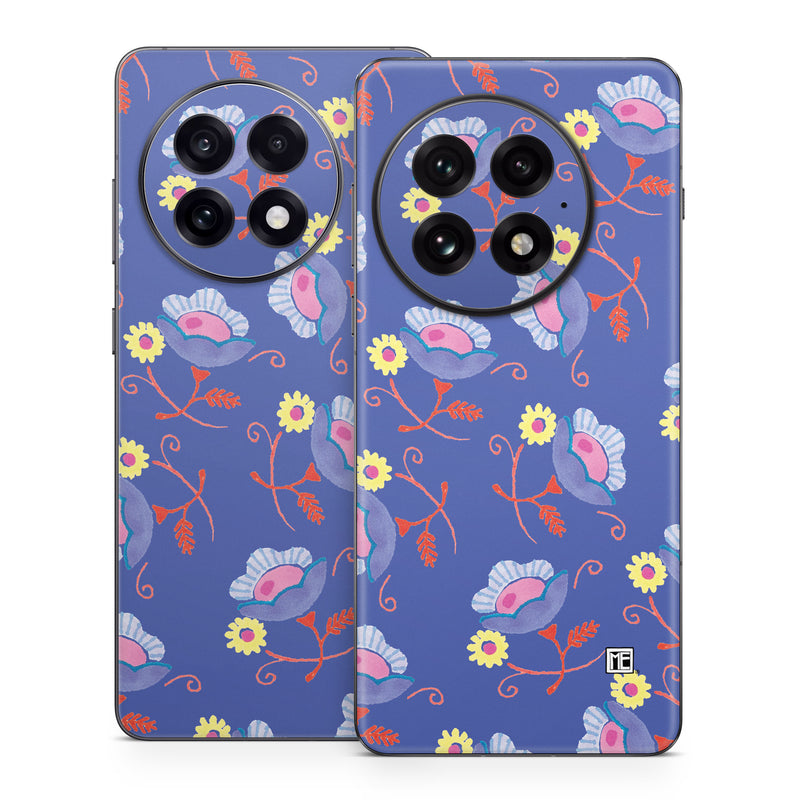 OnePlus 13 Series Skin design of Azure, Textile, Rectangle, Art, Aqua, Painting, Pattern, Electric blue, Font, Visual arts, with purple, red, yellow, pink colors