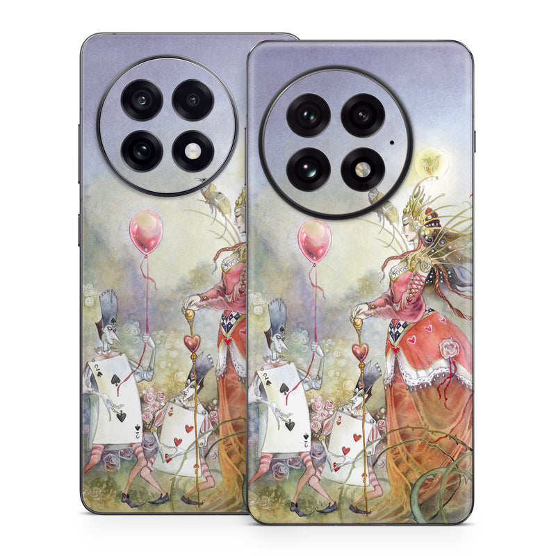 OnePlus 13 Series Skin design of Watercolor paint, Painting, Art, Illustration, Spring, Flower, Fictional character, Blossom, Plant, Visual arts, with red, pink, white, black, blue, yellow, green colors