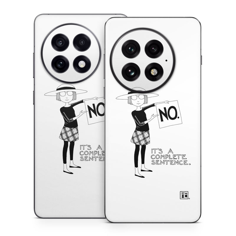 OnePlus 13 Series Skin design of Cartoon, Illustration, Design, Font, Black-and-white, Pattern, Style, with white, black colors