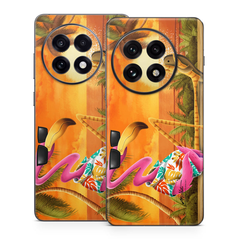 OnePlus 13 Series Skin design of Cartoon, Art, Animation, Illustration, Plant, Cg artwork, Shoe, Fictional character, with red, orange, green, black, pink colors