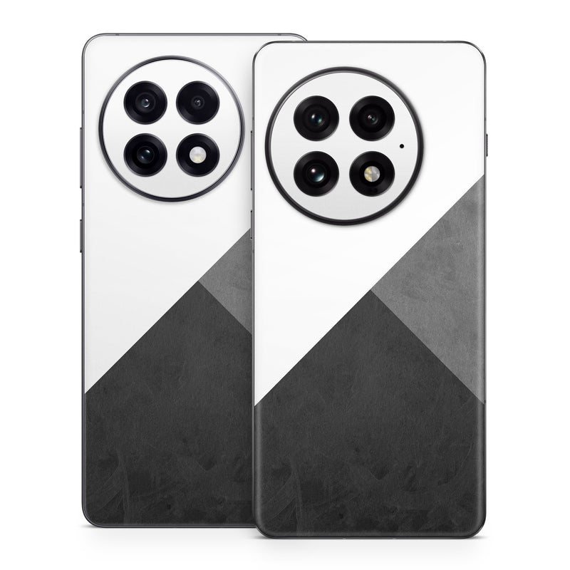 OnePlus 13 Series Skin design of Black, White, Black-and-white, Line, Grey, Architecture, Monochrome, Triangle, Monochrome photography, Pattern, with white, black, gray colors