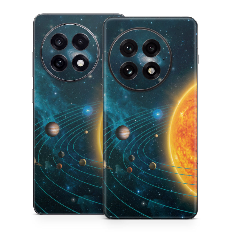 OnePlus 13 Series Skin design of Astronomical object, Universe, Outer space, Galaxy, Astronomy, Atmosphere, Space, Planet, Science, Sky, with red, yellow, black, blue, brown, white colors