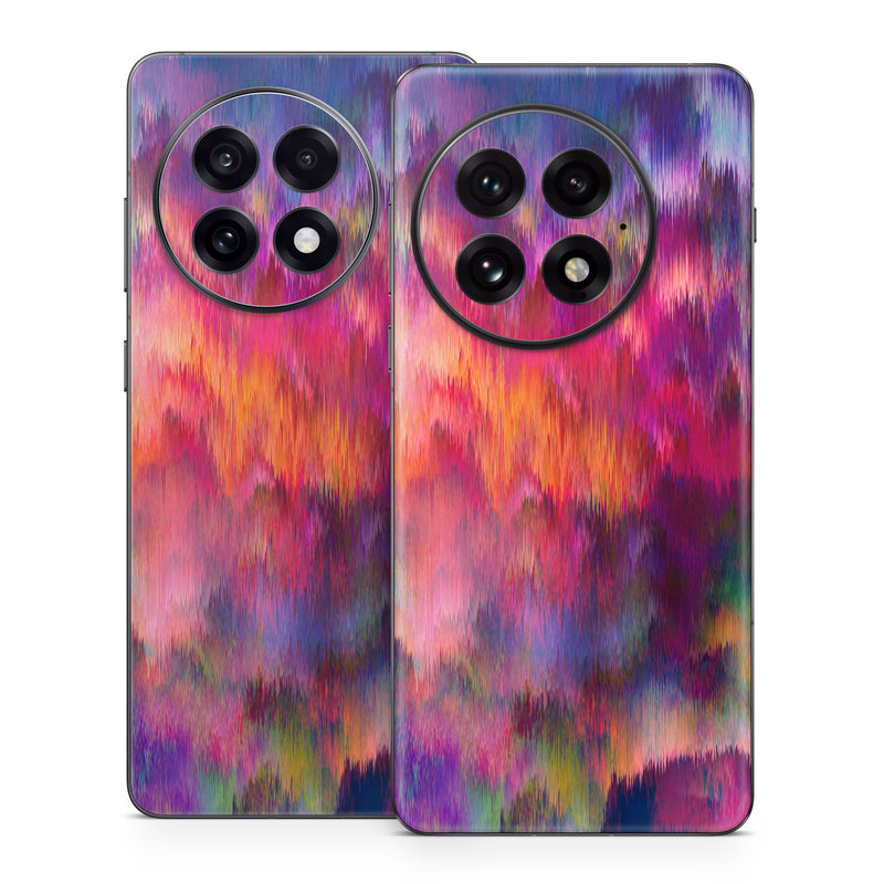 OnePlus 13 Series Skin design of Sky, Purple, Pink, Blue, Violet, Painting, Watercolor paint, Lavender, Cloud, Art, with red, blue, purple, orange, green colors