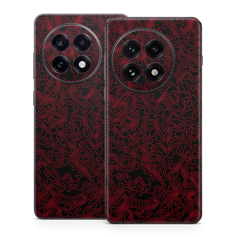 OnePlus 13 Series Skin design of Pink, Art, Motif, Magenta, Font, Pattern, Symmetry, Rectangle, Circle, Electric blue, with black, red colors