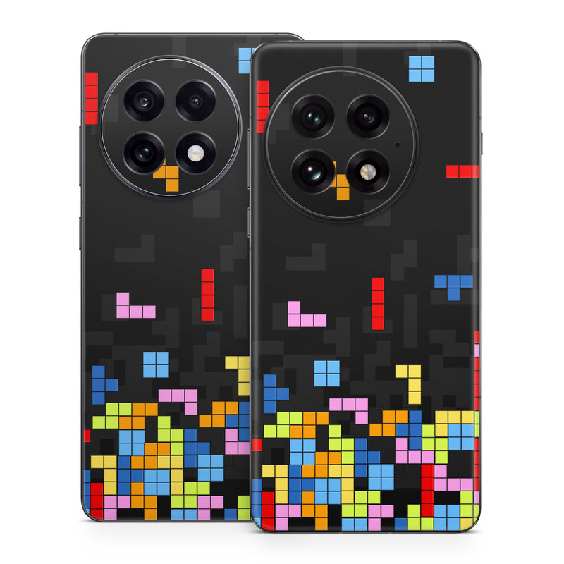 OnePlus 13 Series Skin design of Pattern, Symmetry, Font, Design, Graphic design, Line, Colorfulness, Magenta, Square, Graphics, with black, green, blue, orange, red colors